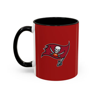 Tampa Bay Buccaneers Accent Coffee Mug - Red & Black Team Logo 11/15oz