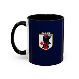 Japan Football Crest Mug | JFA Soccer Emblem Accent Coffee Mug