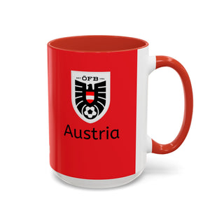 Austria Football Crest Mug | Accent Coffee Mug 11oz 15oz