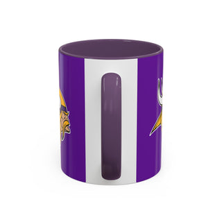 Minnesota Vikings Accent Coffee Mug – Purple & Yellow Team Logo 11/15oz