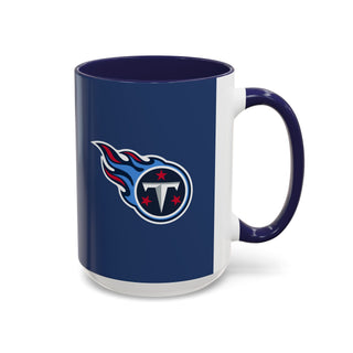 Tennessee Titans Accent Coffee Mug — Navy NFL Logo (11oz & 15oz)