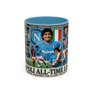 Napoli All-Time Legends Mug | Maradona Collage Coffee Mug