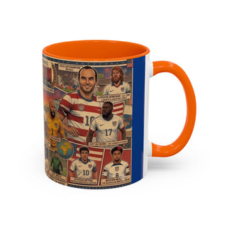 US Men's National Team Soccer Legends Mug | Vintage Collage, Soccer Players