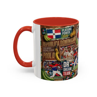 Dominican Baseball Classic Collage Mug | Accent Coffee Mug