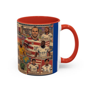 US Men's National Team Soccer Legends Mug | Vintage Collage, Soccer Players