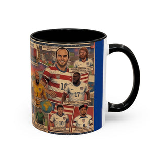 US Men's National Team Soccer Legends Mug | Vintage Collage, Soccer Players