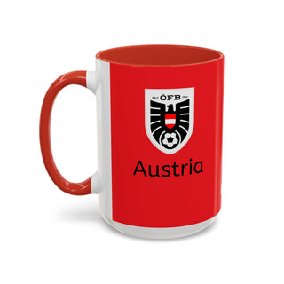 Austria Football Crest Mug | Accent Coffee Mug 11oz 15oz