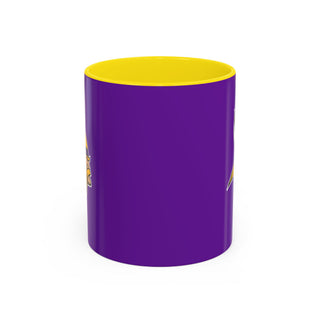 Minnesota Vikings Accent Coffee Mug – Purple & Yellow Team Logo 11/15oz