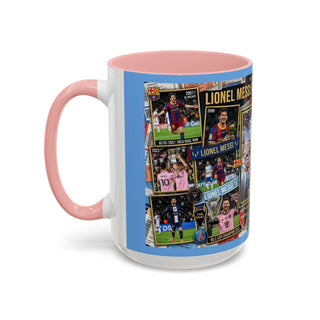 Lionel Messi Legendary Career Mug | World Cup Champion 2022 Accent Coffee Mug