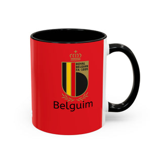 Belgium Crest Mug | Royal Belgian FA 1895 Accent Coffee Mug