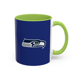 Seattle Seahawks Logo Accent Coffee Mug — NFL Team 11/15oz