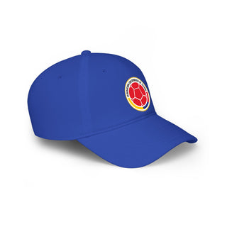 Colombia Football Printed Cap | Red Low Profile Football Cap