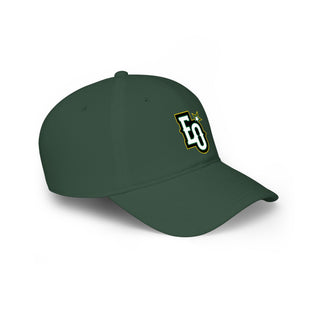 EO Logo Printed Cap | Low Profile Baseball Cap, Forest Green