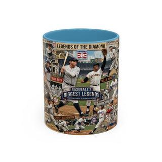 Baseball Legends Collage Mug | Accent Coffee Mug 11oz 15oz