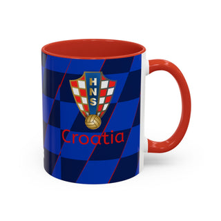 Croatia Football Crest Mug | Accent Coffee Mug 11oz 15oz