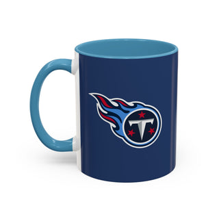 Tennessee Titans Accent Coffee Mug — Navy NFL Logo (11oz & 15oz)