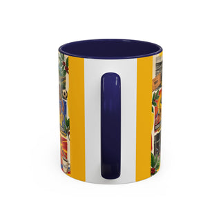 Colombian Football Legends Mug | Los Cafeteros Soccer Collage Coffee Mug
