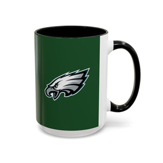 Philadelphia Eagles Accent Coffee Mug — NFL Fan Coffee Mug (11/15oz)