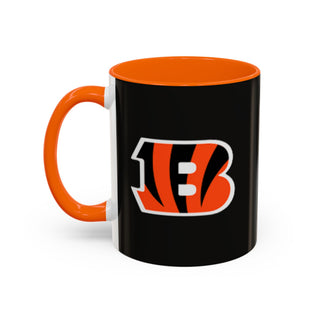 Cincinnati Bengals Black Accent Coffee Mug — Team Logo Fan Mug (11/15 oz)