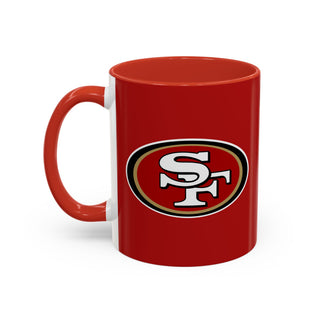 San Francisco 49ers Logo Accent Coffee Mug – NFL Fan Gift (11/15oz)