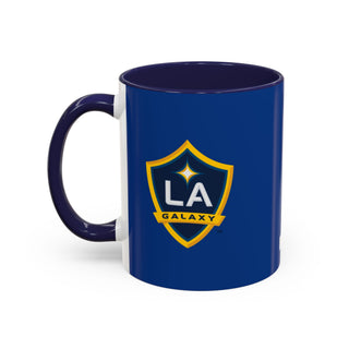 LA Galaxy Logo Accent Coffee Mug | Soccer Team Coffee Mug