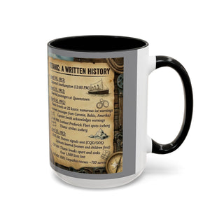 Titanic History Timeline Mug | Accent Coffee Mug