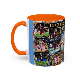 Lionel Messi Legendary Career Mug | World Cup Champion 2022 Accent Coffee Mug