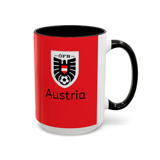 Austria Football Crest Mug | Accent Coffee Mug 11oz 15oz