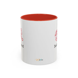 Switzerland Alpine Heritage Coffee Mug | Swiss Mountains, Edelweiss Accent