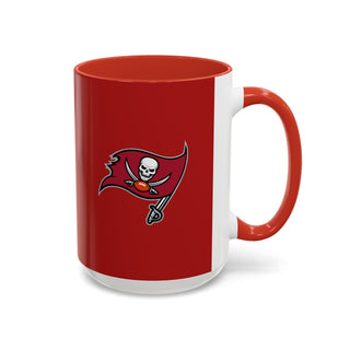Tampa Bay Buccaneers Accent Coffee Mug - Red & Black Team Logo 11/15oz