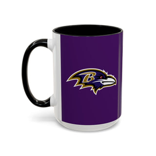 Baltimore Ravens Accent Coffee Mug — NFL Team Fan 11/15oz