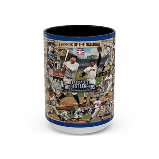 Baseball Legends Collage Mug | Accent Coffee Mug 11oz 15oz