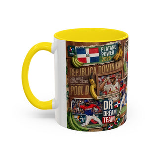 Dominican Baseball Classic Collage Mug | Accent Coffee Mug