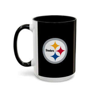 Pittsburgh Steelers Accent Coffee Mug — NFL Team Logo Ceramic (11/15oz)