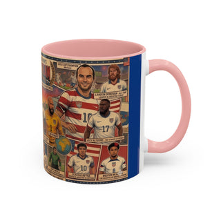US Men's National Team Soccer Legends Mug | Vintage Collage, Soccer Players