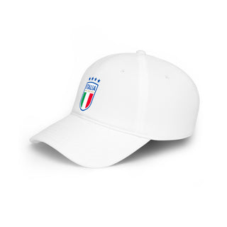 Italia Shield Football Cap | Italian Flag Crest, Football Team Emblem (Printed)