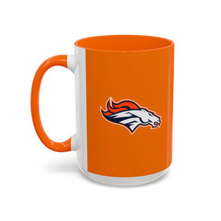 Denver Broncos Accent Coffee Mug — NFL Team Logo 11/15oz