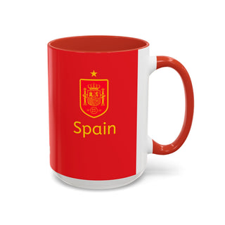 Spain National Football Team Crest Mug | Accent Coffee Mug 11oz 15oz