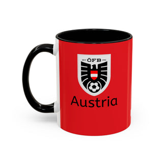 Austria Football Crest Mug | Accent Coffee Mug 11oz 15oz