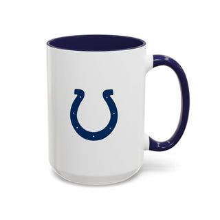 Indianapolis Colts Accent Coffee Mug — NFL Team Logo 11/15oz