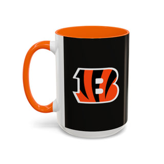 Cincinnati Bengals Black Accent Coffee Mug — Team Logo Fan Mug (11/15 oz)