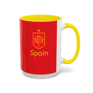 Spain National Football Team Crest Mug | Accent Coffee Mug 11oz 15oz