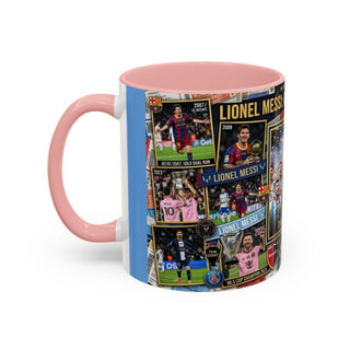 Lionel Messi Legendary Career Mug | World Cup Champion 2022 Accent Coffee Mug