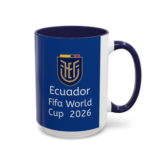 Ecuador Crest Accent Coffee Mug | Blue 11oz 15oz