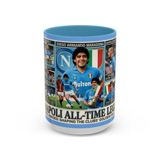 Napoli All-Time Legends Mug | Maradona Collage Coffee Mug