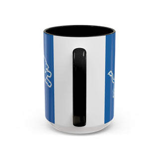 Detroit Lions Accent Coffee Mug — Blue & Black Interior (11/15oz)