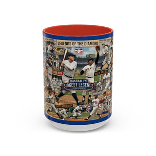 Baseball Legends Collage Mug | Accent Coffee Mug 11oz 15oz