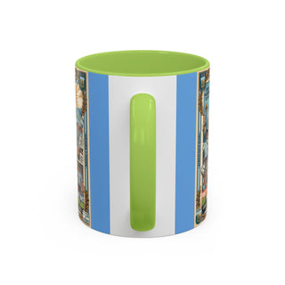 Argentina Soccer Legends Collage Mug | Accent Coffee Mug