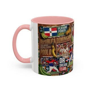 Dominican Baseball Classic Collage Mug | Accent Coffee Mug