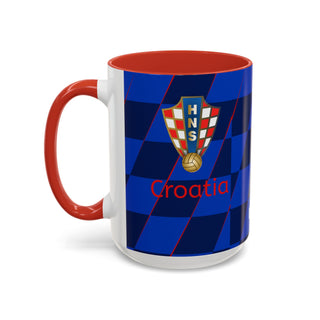 Croatia Football Crest Mug | Accent Coffee Mug 11oz 15oz